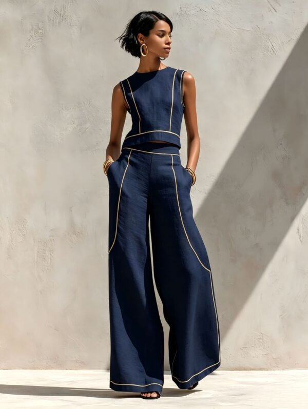 055fd16a-8a03-4abe-8a17-fdde903b86dd.jpg Sleeveless Color-Block Wide-Leg Pants Set Womens Summer Casual Chic Two-Piece Outfit