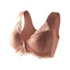 Front-fastening Fixed-cup Lace Camisole Bra