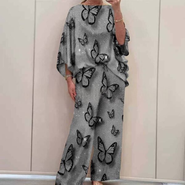 0ad4e8ad-a9d7-4617-a10c-d994d2a99e5f_water.jpeg Urban Chic Milk Silk Off-Shoulder Loose-Fit Printed Batwing-Sleeve Pants Set