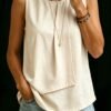 0c780aa0-5c93-47db-b1d9-eb97568aef93.jpg Womens Solid-color Crew-neck Loose-fitting Sleeveless Tank Top