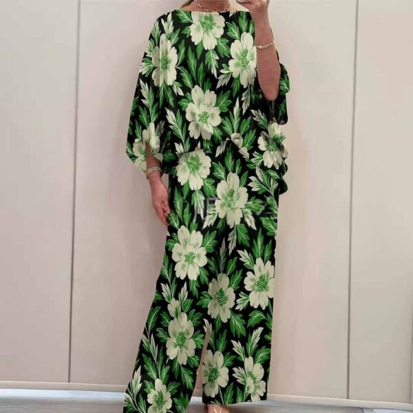 0ca4b5c6-26a8-4d90-94fe-4412ec17a93a_water.jpeg Urban Chic Milk Silk Off-Shoulder Loose-Fit Printed Batwing-Sleeve Pants Set
