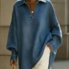 17f374ab-d351-477a-8b1c-403aa1d6e6ed.jpg Women's Loose-fitting Casual Denim Shirt For Commuting