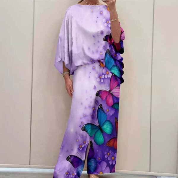 27dbf561-a083-4fed-91e0-e9393e01444c_water.jpeg Urban Chic Milk Silk Off-Shoulder Loose-Fit Printed Batwing-Sleeve Pants Set