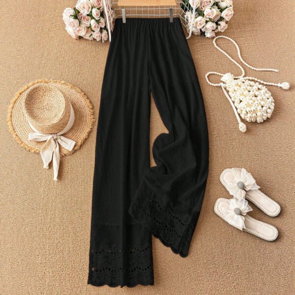 Loose-fitting High-waisted Draping Casual Trousersversatile And Trendy