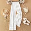Loose-fitting High-waisted Draping Casual Trousersversatile And Trendy