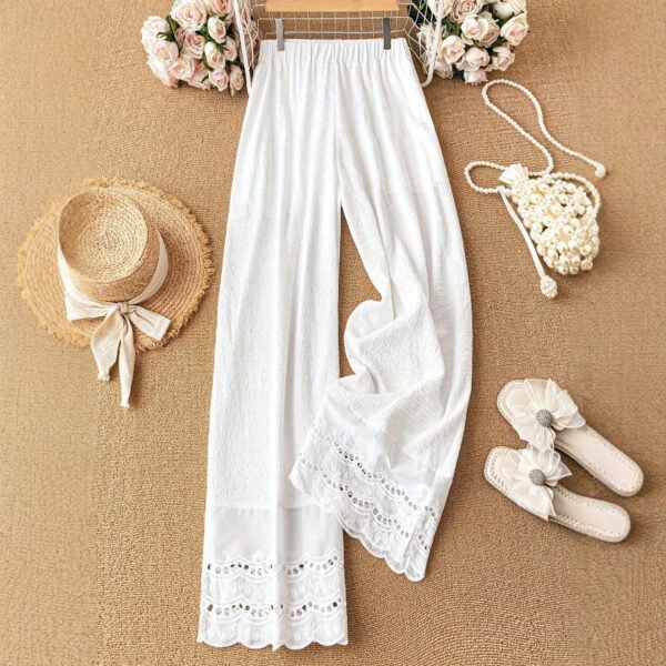 Loose-fitting High-waisted Draping Casual Trousersversatile And Trendy