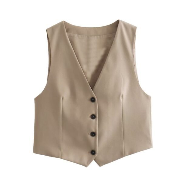 Two Sleeveless Tank Tops Sophisticated Casual Trousers