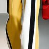 Color-block Sporty Hoodie And Wide-leg Pants Set