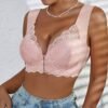 Front-fastening Fixed-cup Lace Camisole Bra