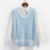 New Preppy-Style Knitted Vest For Women