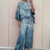 81abef1d-dd8f-4ade-bef5-dbdf1cd28bb4_water.jpeg Urban Chic Milk Silk Off-Shoulder Loose-Fit Printed Batwing-Sleeve Pants Set