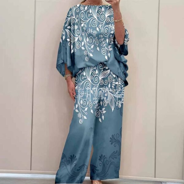 81abef1d-dd8f-4ade-bef5-dbdf1cd28bb4_water.jpeg Urban Chic Milk Silk Off-Shoulder Loose-Fit Printed Batwing-Sleeve Pants Set