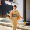 Elegant Young Ladys Japanese-style Kimono Formal Wear Womens Modernized Kimono And Yukata
