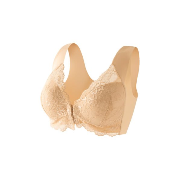 Front-fastening Fixed-cup Lace Camisole Bra