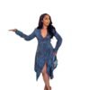 Womens Mid-length Striped Fashionable Casual Dress