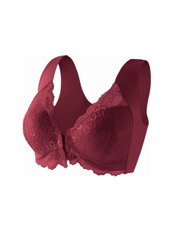 Front-fastening Fixed-cup Lace Camisole Bra