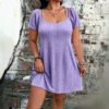 Fashionable Square-neck Short Camisole Dress