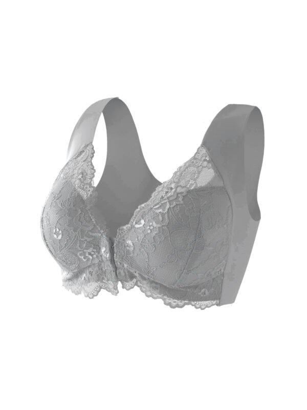 Front-fastening Fixed-cup Lace Camisole Bra