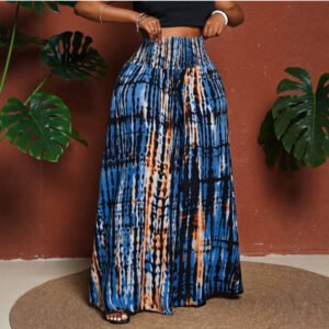 Plus-size Fashionable Printed Casual Pants For Women Outerwear Style With A Waistband