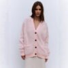 Laid-back Relaxed-fit Knitted Warm Cardigan