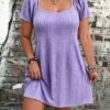 Fashionable Square-neck Short Camisole Dress