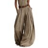 Solid-color Sleeveless Halter-neck Slim-fit Jumpsuit For Women