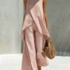 c3424940-1f1c-44a1-acee-b46047f849f5.jpg Womens Crew-neck Pullover Sleeveless Top And Long Pants Set
