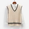 New Preppy-Style Knitted Vest For Women