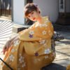 Elegant Young Ladys Japanese-style Kimono Formal Wear Womens Modernized Kimono And Yukata