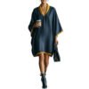 Relaxed-fit Linen-blend V-neck Dress