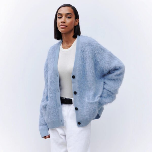 Laid-back Relaxed-fit Knitted Warm Cardigan