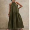 ea4e93f7-24ed-43b2-a162-220610818dda.jpg Halter-neck Sleeveless Cotton-linen Dress