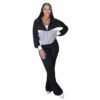 Womens Long-Sleeve Zip-Up Two-Piece Jacket